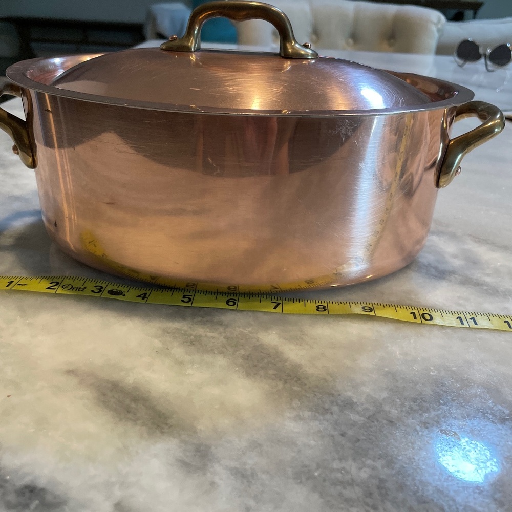 Made in france cooper pot with lid